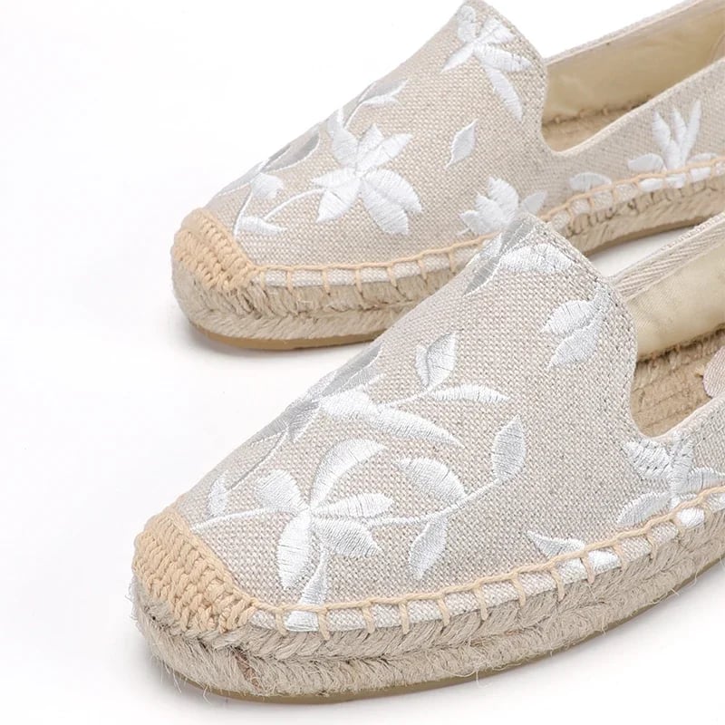 Dámské espadrilky s platformou z konopí na volný čas