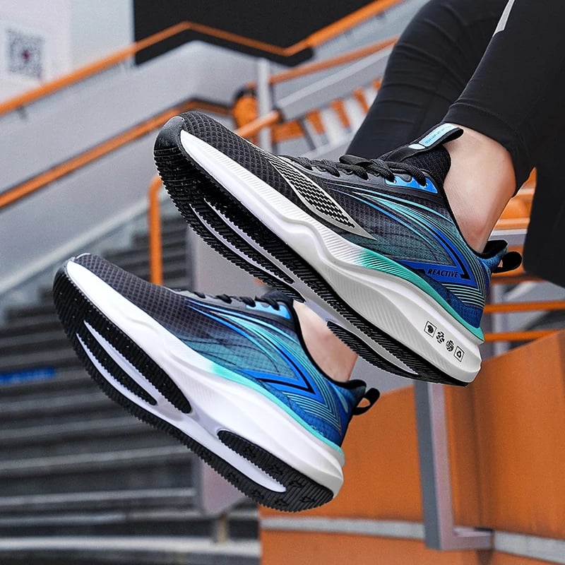 Pánské podzimní tenisky z síťoviny s tlustou podrážkou neklouzavé pohodlné