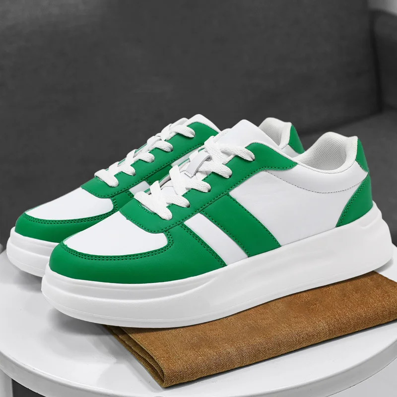 Pánské casual skate boty s tlustou podrážkou pro zvýšení výšky