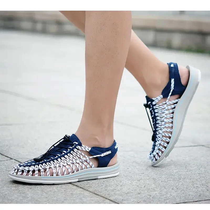 Pánské sandály 35-48 Kvalitní ručně vyráběné letní protiskluzové gladiátorské plážové s platformou