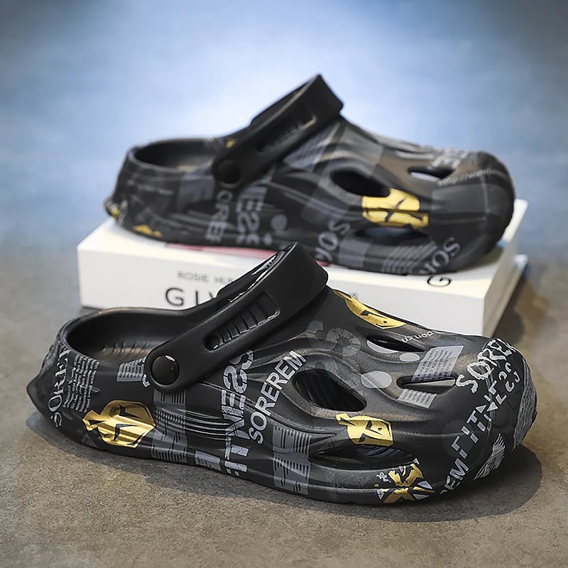 Pánské letní EVA sandály měkké neklouzavé zahradní boty na venkovní použití