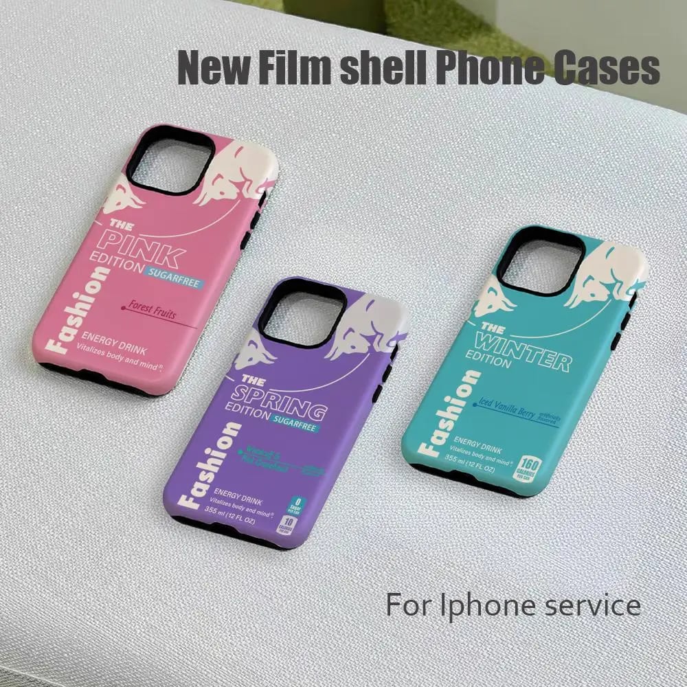 B-bull Módní energetický design Pouzdro na telefon Luxusní fóliové pouzdro pro iPhone 16e 16 15 14 13 12 11 Pro Max Plus XS