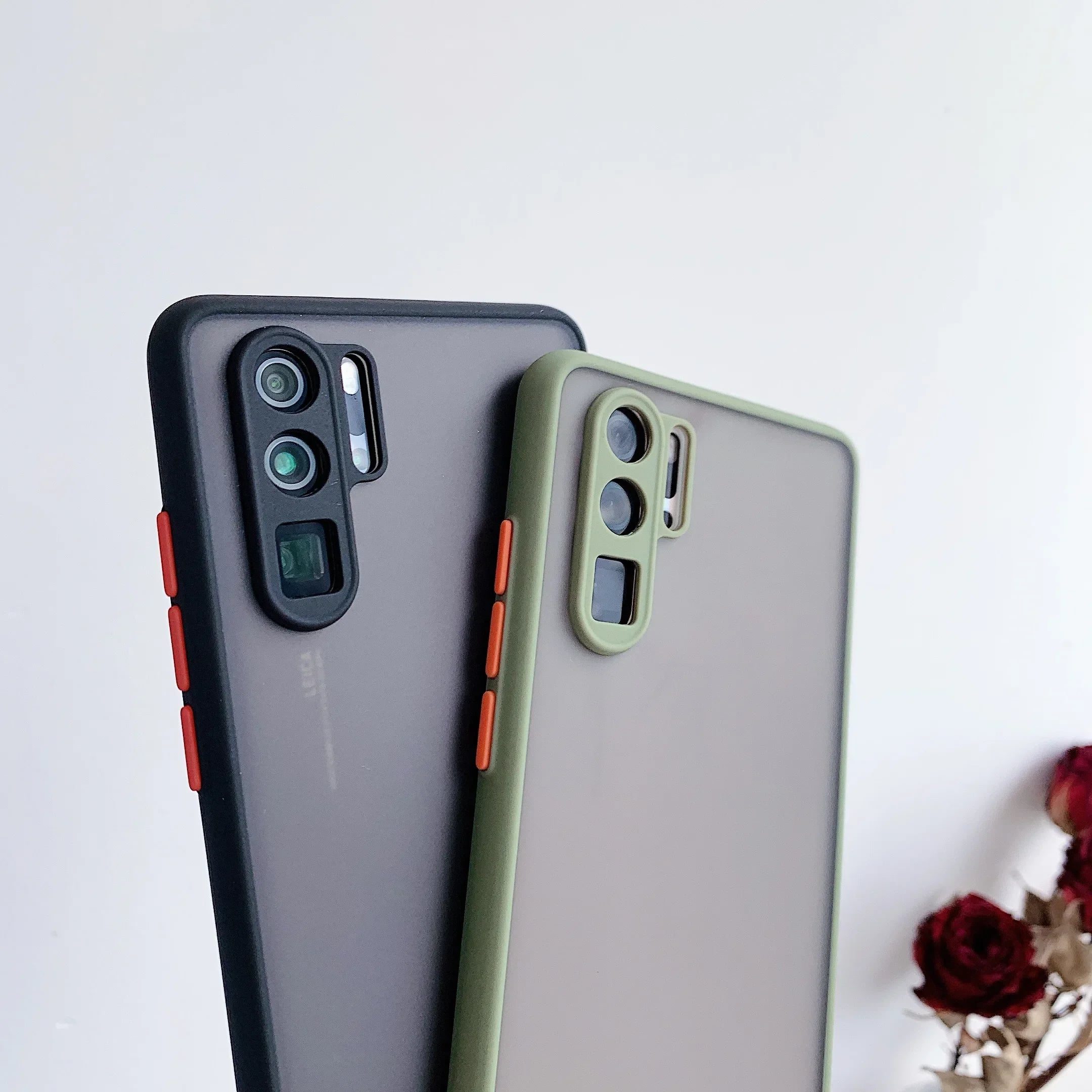 Pouzdro na telefon pro Huawei P60 P50 P40 P30 P20 Mate 70 60 50 40 30 20 Pro TPU nárazník průsvitný matný plastový nárazuvzdorný kryt