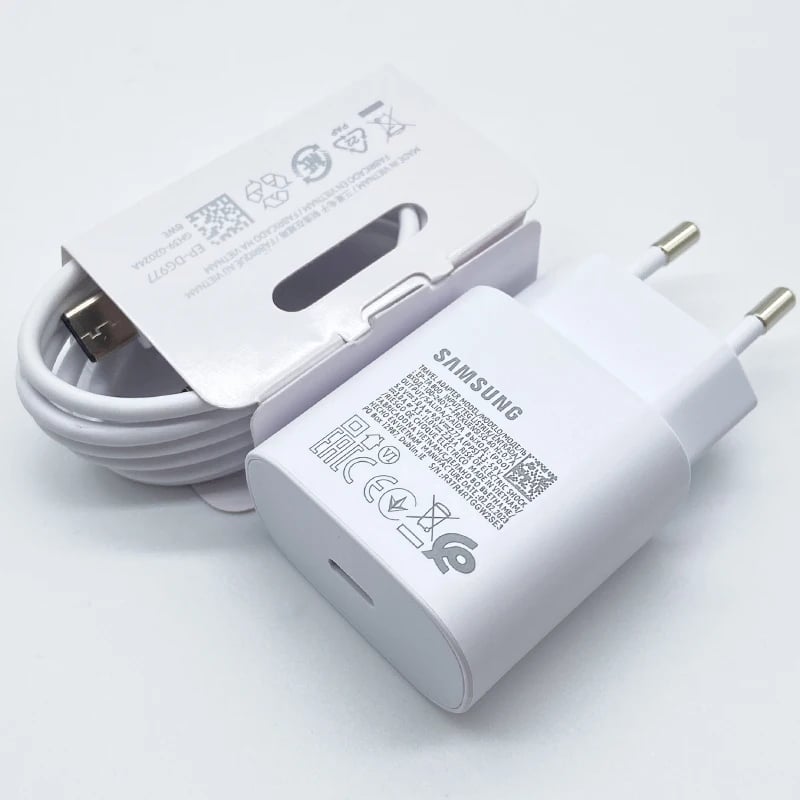 Samsung 25W super rychlá nabíječka USB typu C pro Galaxy S24 S23 S20 S21 S22 Plus A54 A34 adaptér Z Flip Fold 5 6 4