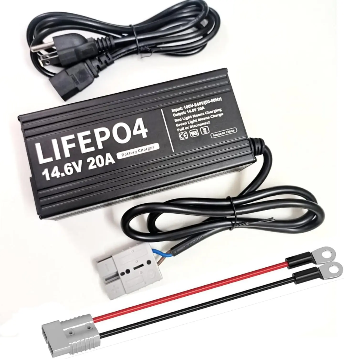 Nabíječka lithiových baterií 12V 12,8V 20A LiFePO4 14,6V 20Am chytrá nabíječka pro LiFePO4 baterie s hlubokým cyklem 50AH-300AH