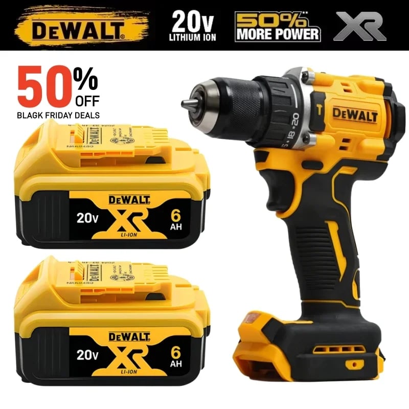 DEWALT 20V baterie 6AH dobíjecí lithium-iontová nabíječka baterií DCB118 Bezuhlíkový elektrický šroubovák Vrtačka DCD805 elektrické nářadí.