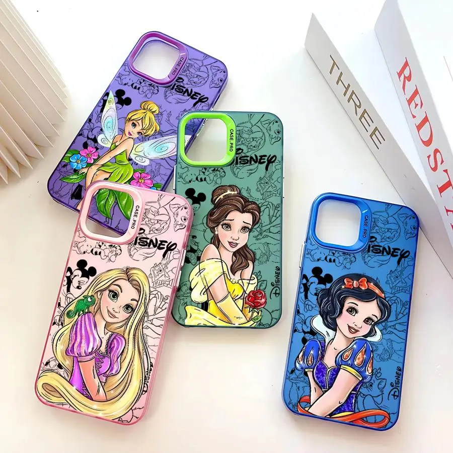 Silikonový kryt s motivem princezny Zvonilky a Disney pro Apple iPhone 16 11 Pro Max 15 Plus XS Max X 13 12 Pro XR 14 Pro