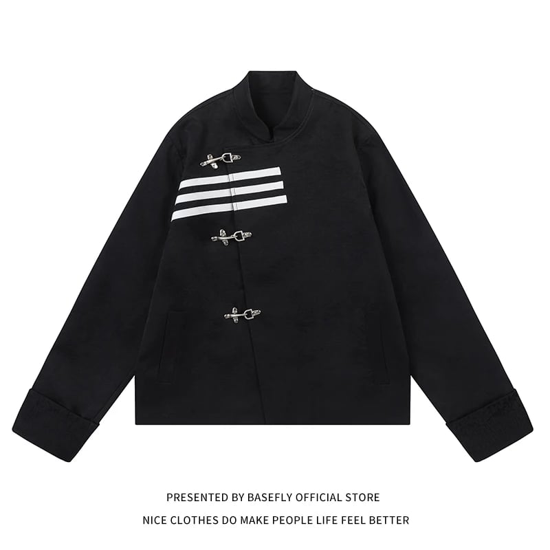Jarní podzimní tmavý styl retro vintage pruhovaný tisk dámská bomber bunda Harajuku unisex univerzitní kabát High Streetwear Old School