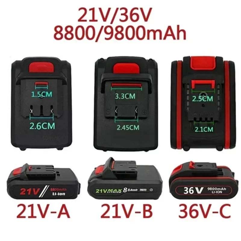 Nová 21V 36V baterie 9,8Ah elektrická vrtačka dobíjecí lithiová baterie elektrický šroubovák elektrická vrtačka Li-ion baterie