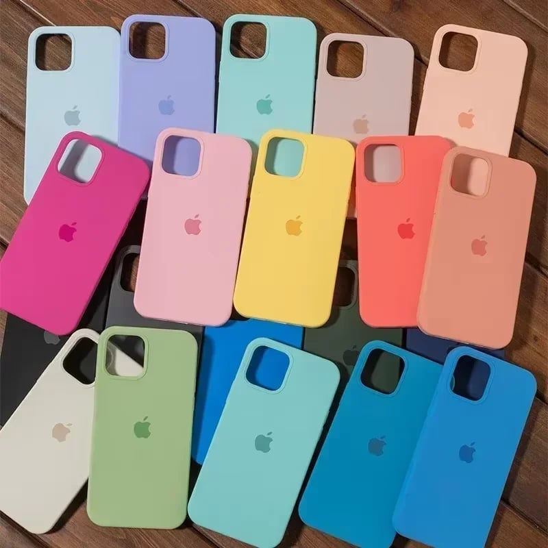Originální silikonový kryt pro iPhone 13 14 15 16 17 Pro Oficiální kryt pro Apple iPhone 16 Plus 17 Air 13 14 15 16 17 Pro Max