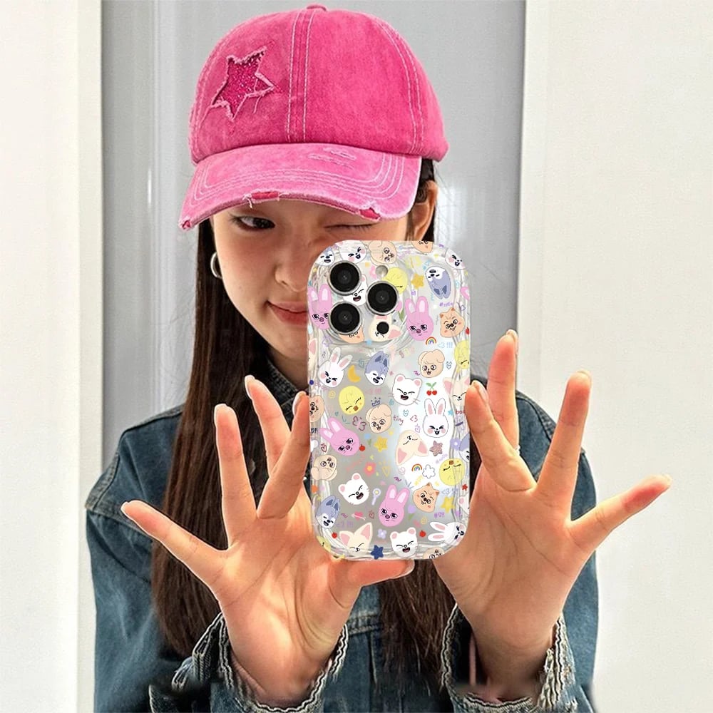 Pouzdro na telefon s motivem kresleného filmu pro iPhone 16 16e 15 14 13 12 11 Pro Max Mini X XR XSMAX 8 7 6S Plus 3D Wave Měkké TPU zadní kryt