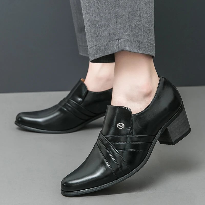 Kožené pánské boty formální tenisky mokasíny elegantní design