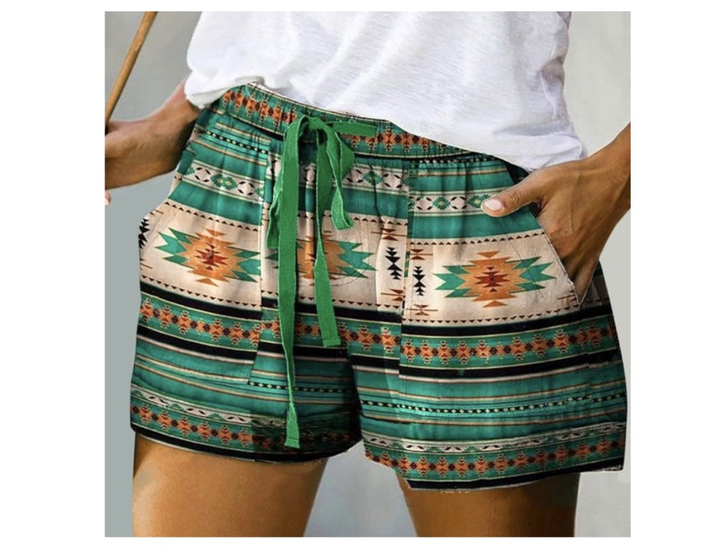 Dámské volné šortky Plážové zelené