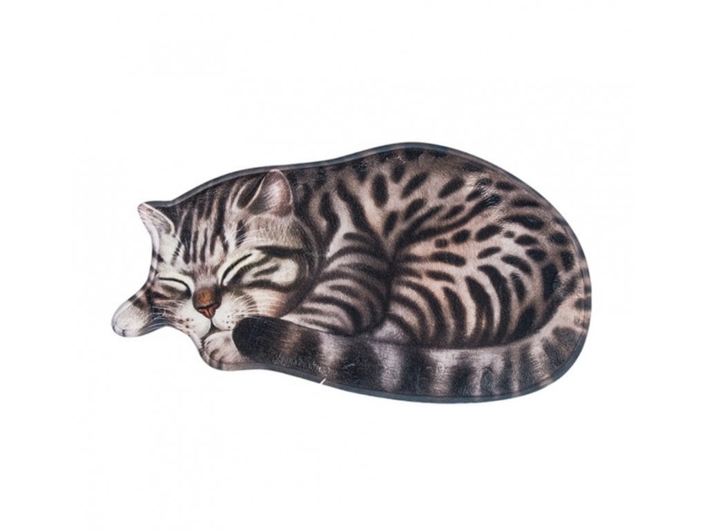 Speciálně tvarovaná podložka kočka černá