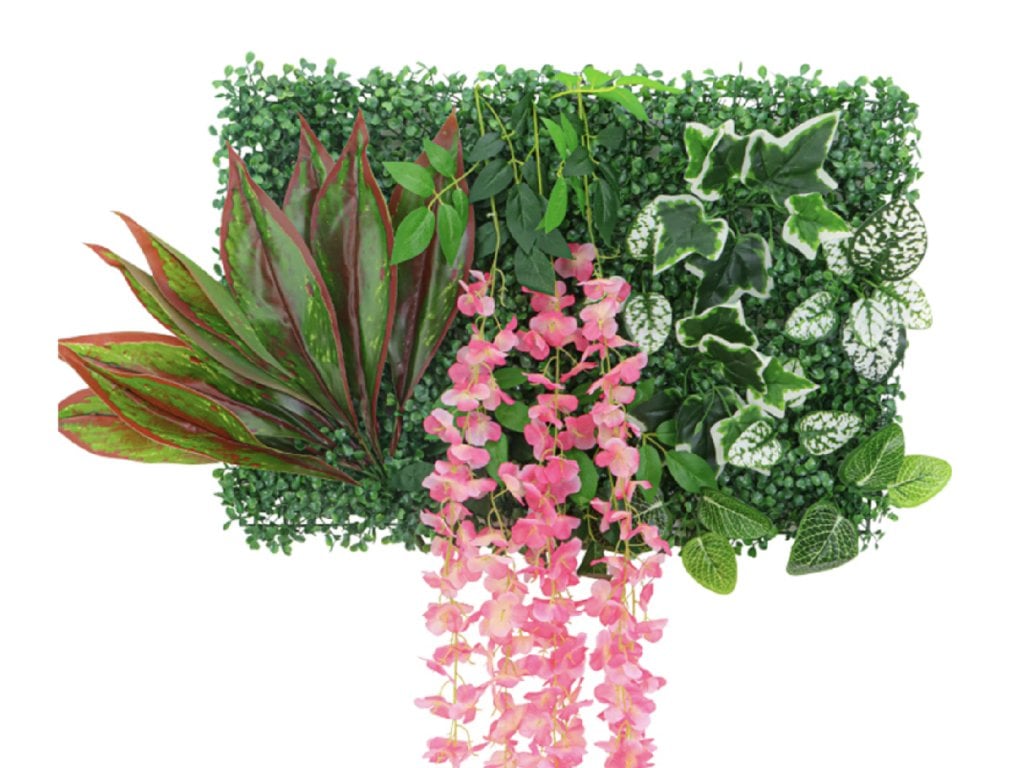 Stěnový panel Umělé rostliny Tráva Živý plot typ 6