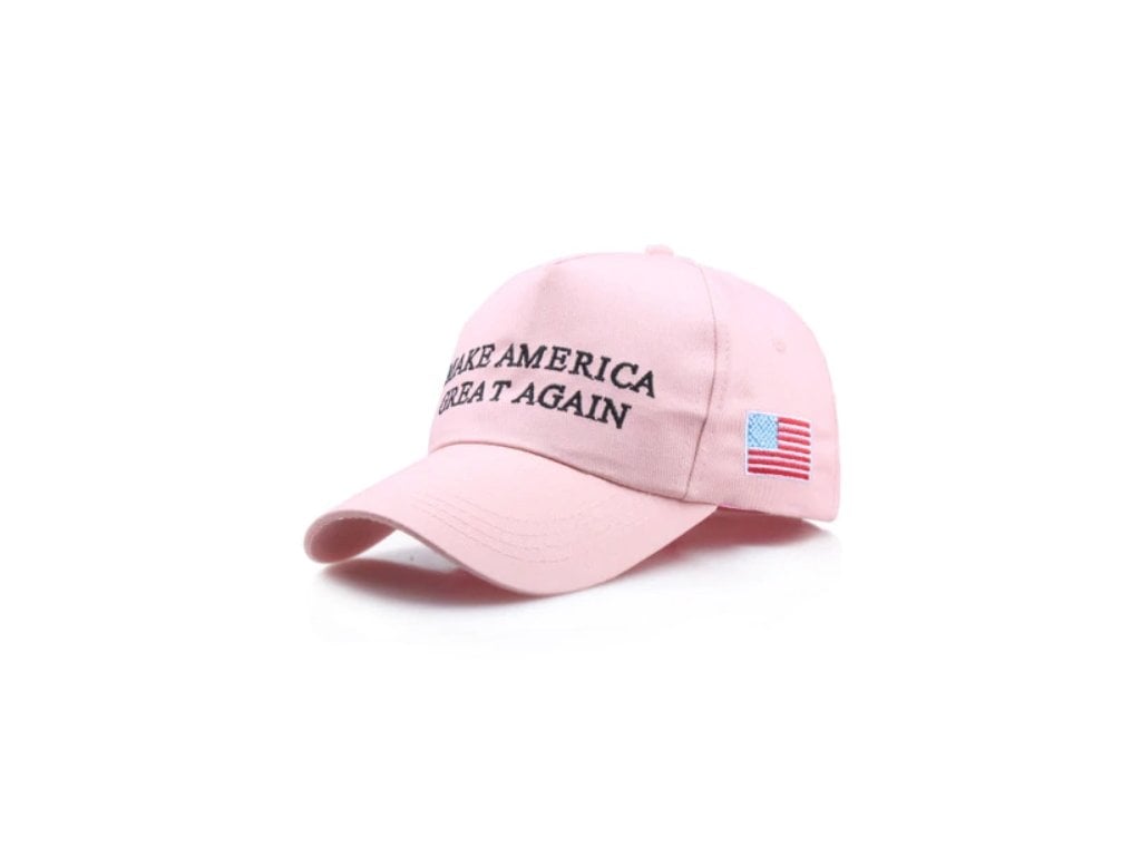 Čepice Make America great again růžová