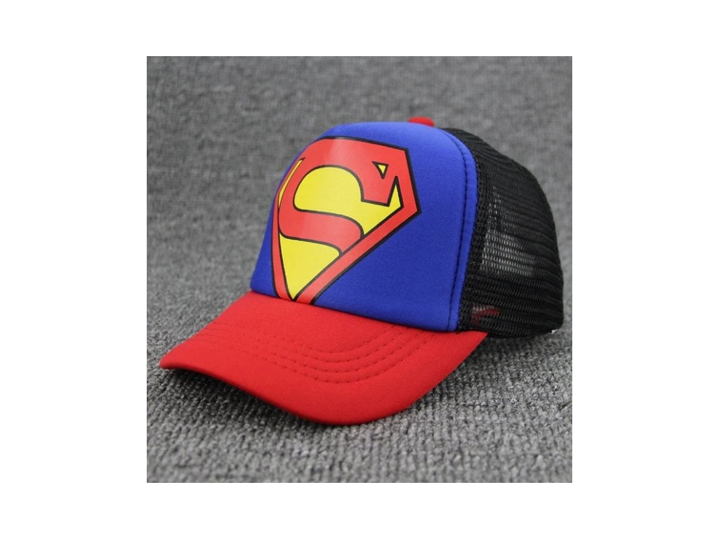 Dětská čepice se síťkou Superman