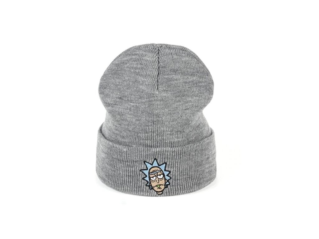 Zimní Čepice Rick and Morty šeda