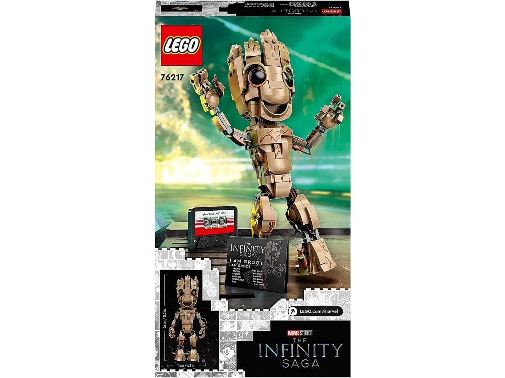 Stavebnice LEGO 76217 Marvel I Am Groot s figurkou Baby Groota od Guardians of The Galaxy