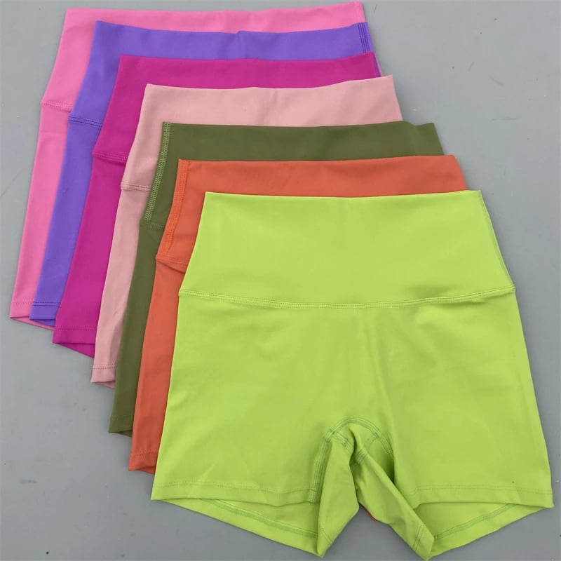 Dámské kraťasy na jógu s vysokým pasem - legíny na cvičení, atletické běhání, fitness kalhoty