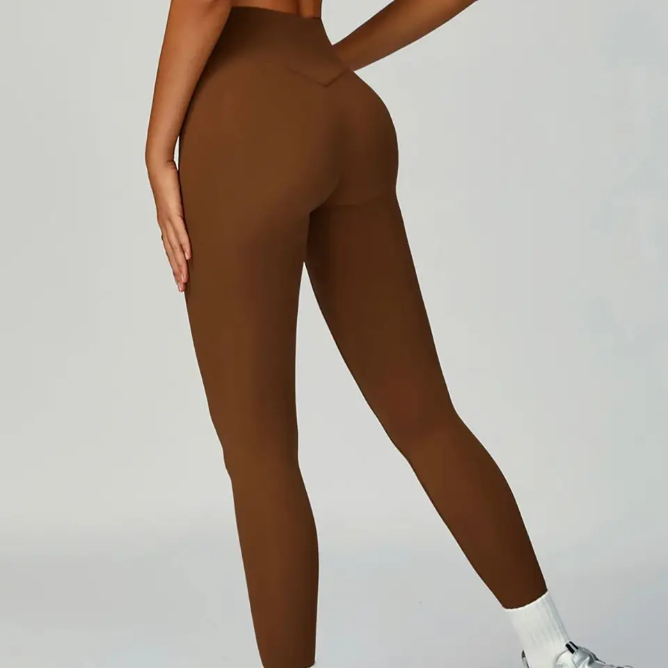 Legíny na jógu s vysokým pasem - prodyšné, rychleschnoucí fitness kalhoty na běh, cvičení, sport