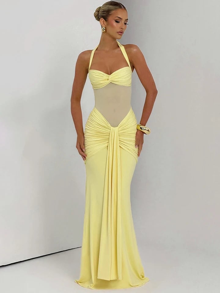 Dámské sexy šaty s odhalenými zády a volným zadkem, bodycon, klubové šaty s ramínky a rukávy