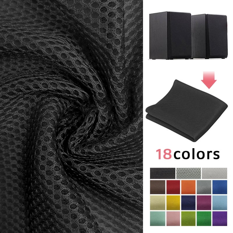 Síťovina na reproduktor 140x50cm prachotěsný akustický filtr mřížka kryt stereo zvuku ochrana