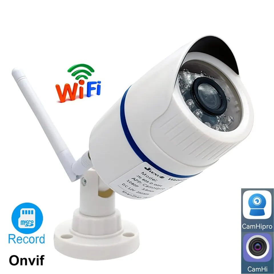 Bezdrátová WiFi IP kamera 5MP 4MP 1080P Venkovní bezpečnostní CCTV Noční vidění Audio dohled
