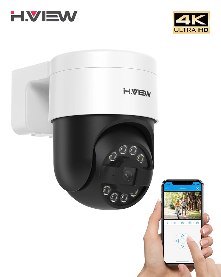 4K PTZ kopulová bezpečnostní kamera 8MP venkovní POE IP CCTV dohled se zvukem pro NVR