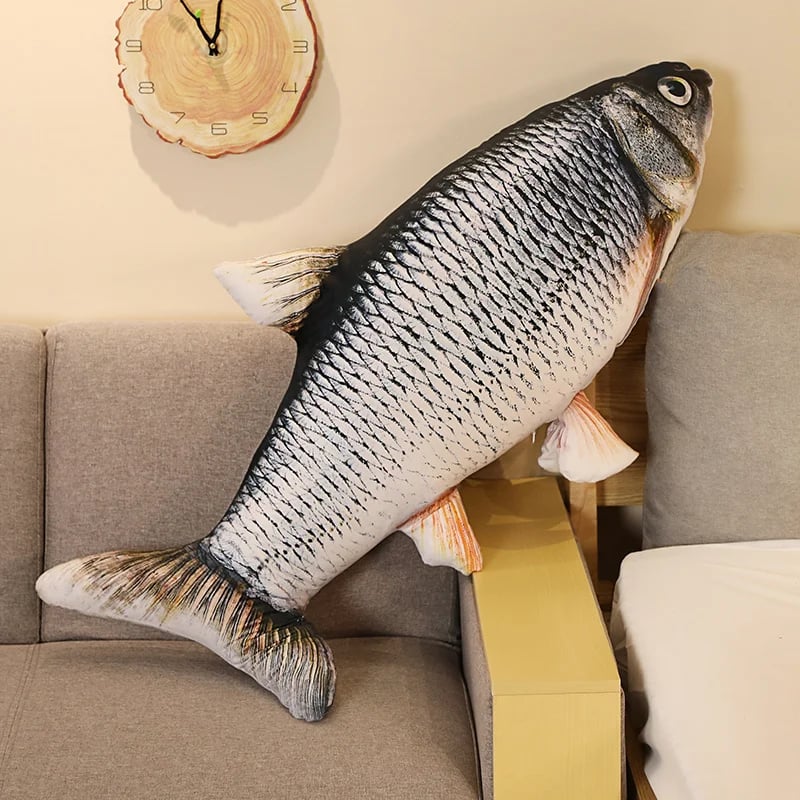 3D realistický plyšový polštář se zlatou rybkou 40-60 cm měkký plyšový polštářek pro děti, dárková hračka