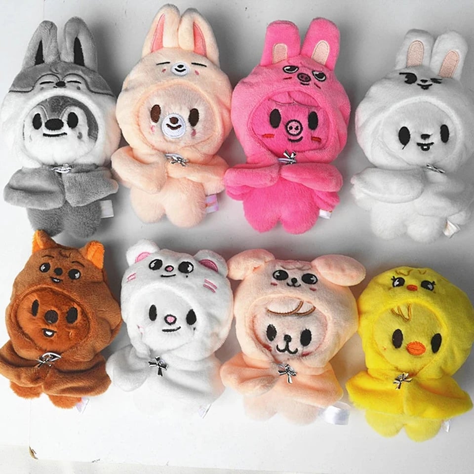 Kawaii vlk plyšová hračka 10/20cm plněné zvíře panenka kreslený společník dárek pro děti