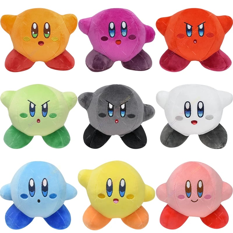 Kirby plyšová hračka 30cm měkké plněné zvířátko panenka dětský dárek anime postavička sběratelská