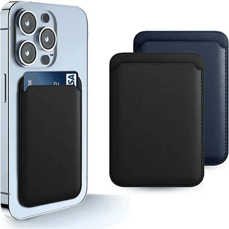 Magnetická kožená peněženka, stojánek na telefon a držák karet pro iPhone 15 14 13 Pro Max kompatibilní s MagSafe