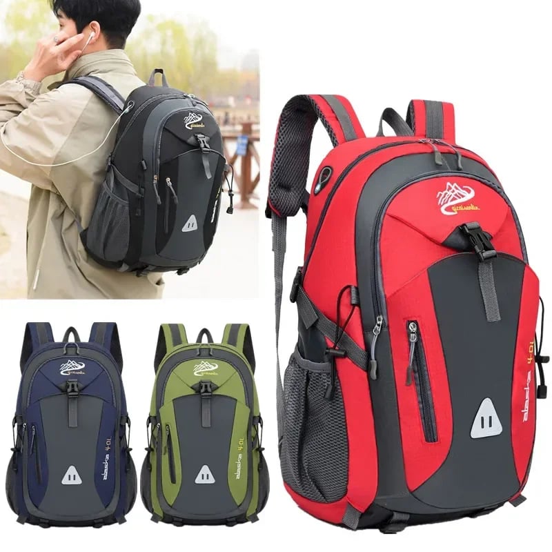 Velkokapacitní vodotěsný turistický batoh pro venkovní kempování, sporty a cestování, muži a ženy