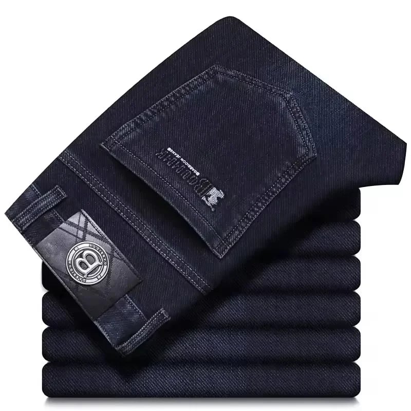 Pánské rovné džíny s výšivkou - elegantní casual styl pro každou příležitost