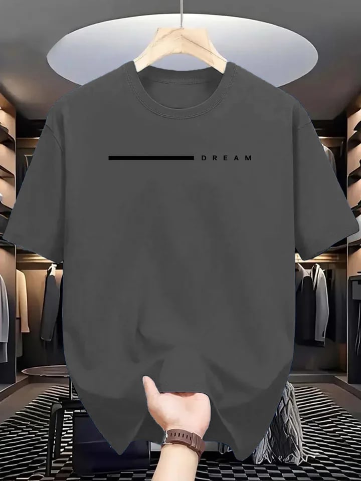 Pánské bavlněné tričko s krátkým rukávem casual oversize letní sportovní top