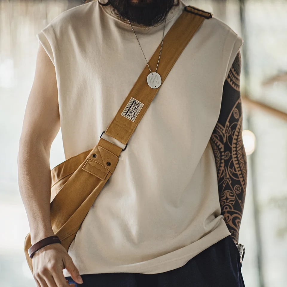 Pánské bavlněné tílko bez rukávů teplákové sportovní tričko letní top vest