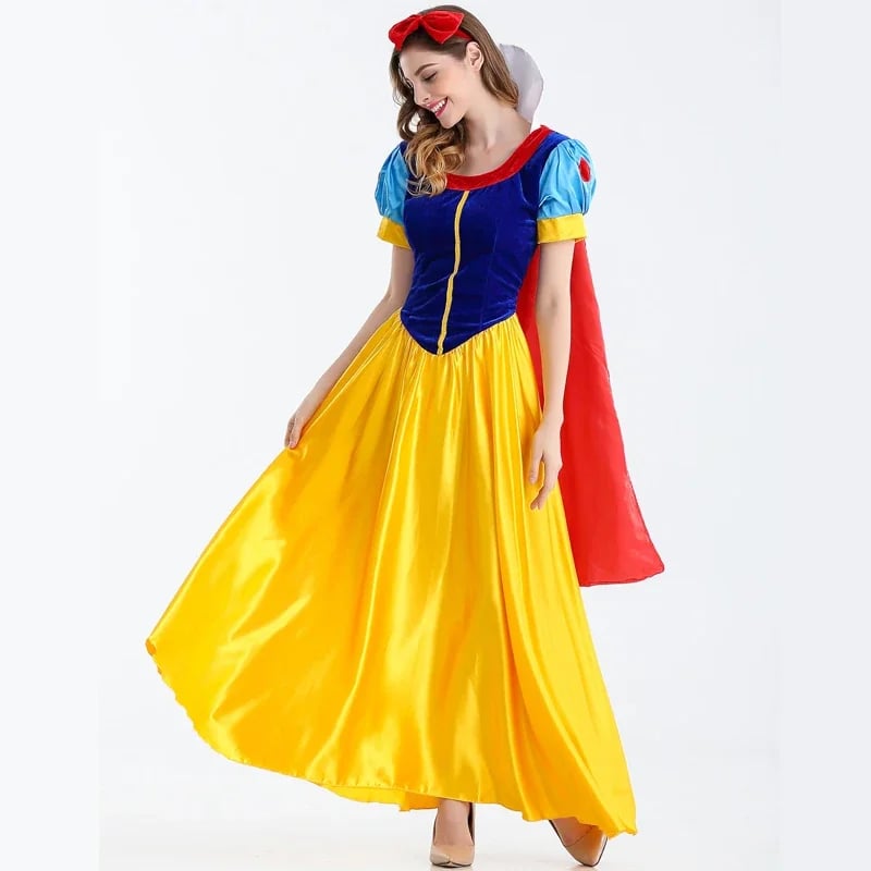 Kostým Sněhurka dámský Halloween princezna šaty cosplay nadměrné velikosti