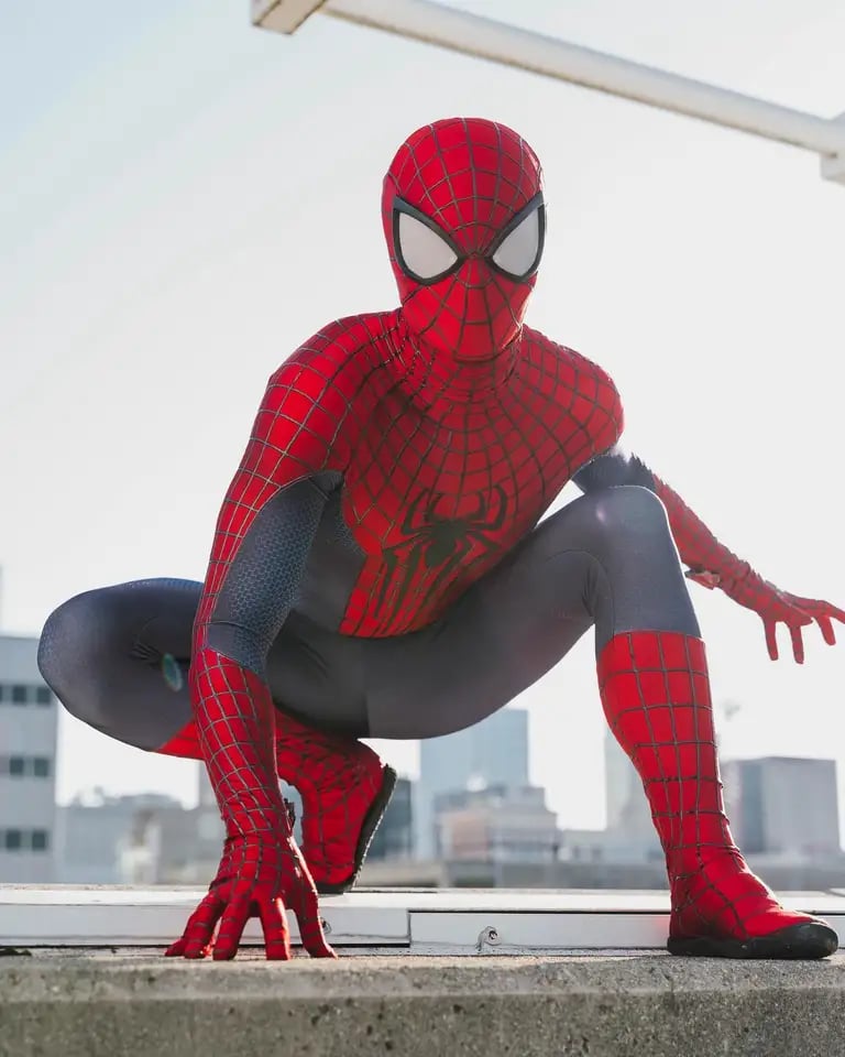 Pánský kostým Spiderman Halloween superhrdina celotělový overal pro dospělé chlapce