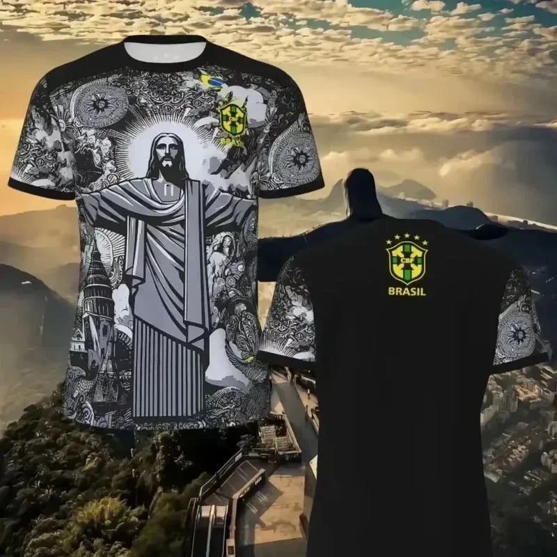 Pánské rychleschnoucí fotbalové tričko s 3D potiskem - prodyšné sportovní jersey