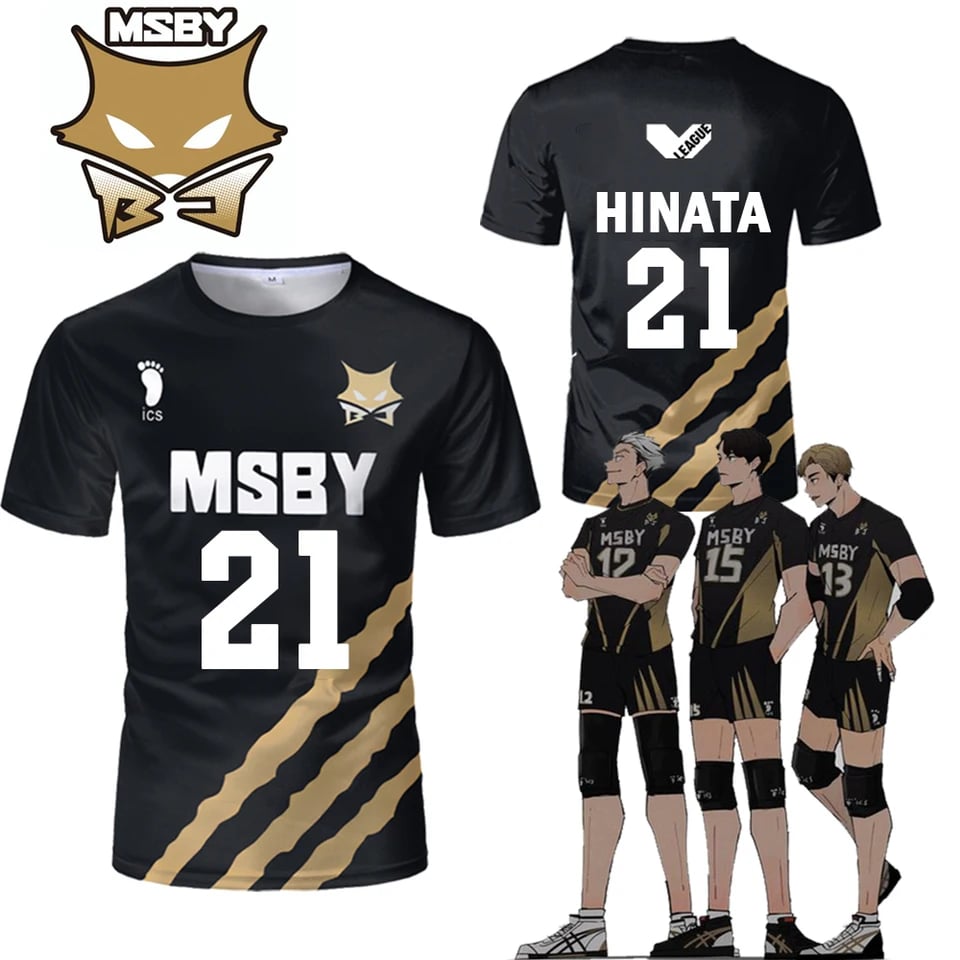 Volejbalový dres anime cosplay tričko pro muže ženy děti prodyšné uniforma top