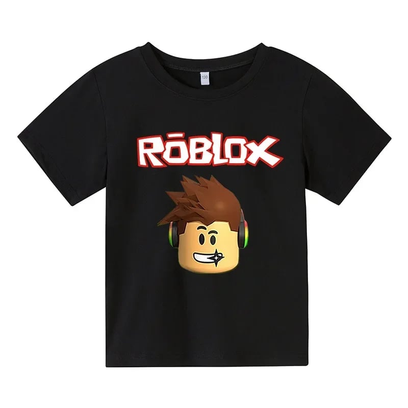 Dětské herní tričko s potiskem - bavlněné tričko pro kluky, krátký rukáv, streetwear design