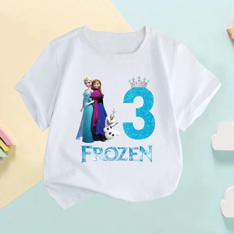 Dětské tričko Ledové Království Anna Elsa princezna narozeninový dárek 1-9 let