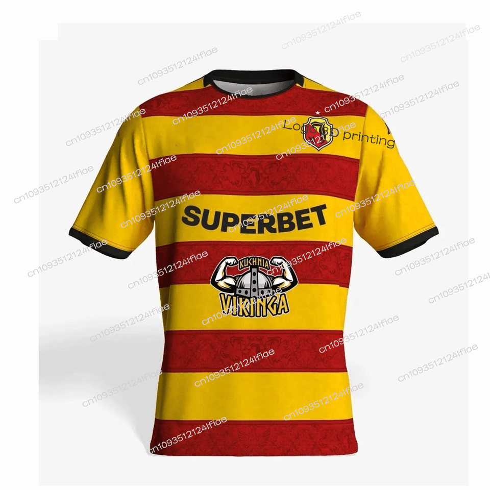 Fotbalový dres Jagiellonia Białystok 2025/26 - sportovní tričko pro muže a chlapce, polský fotbalový klub