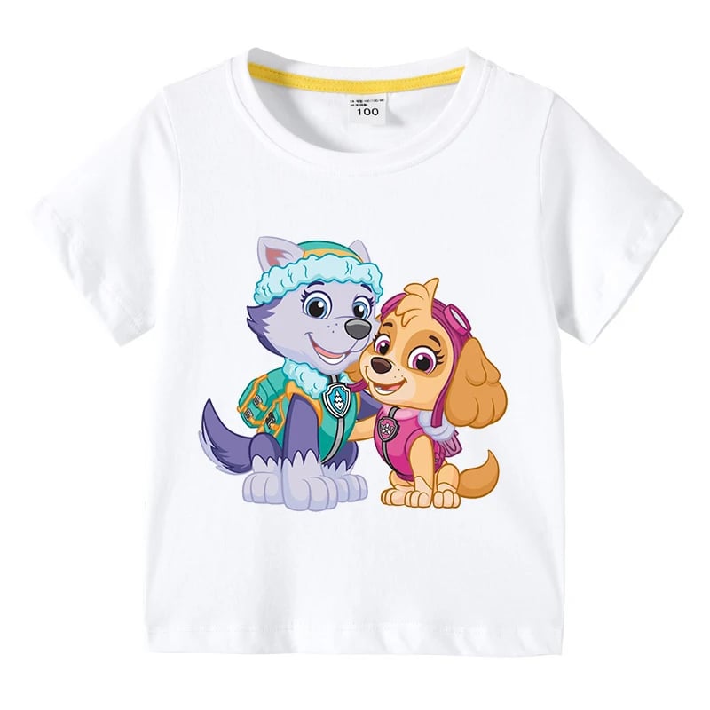Dětské bavlněné tričko Tlapková Patrola - roztomilý letní top pro kluky a holky