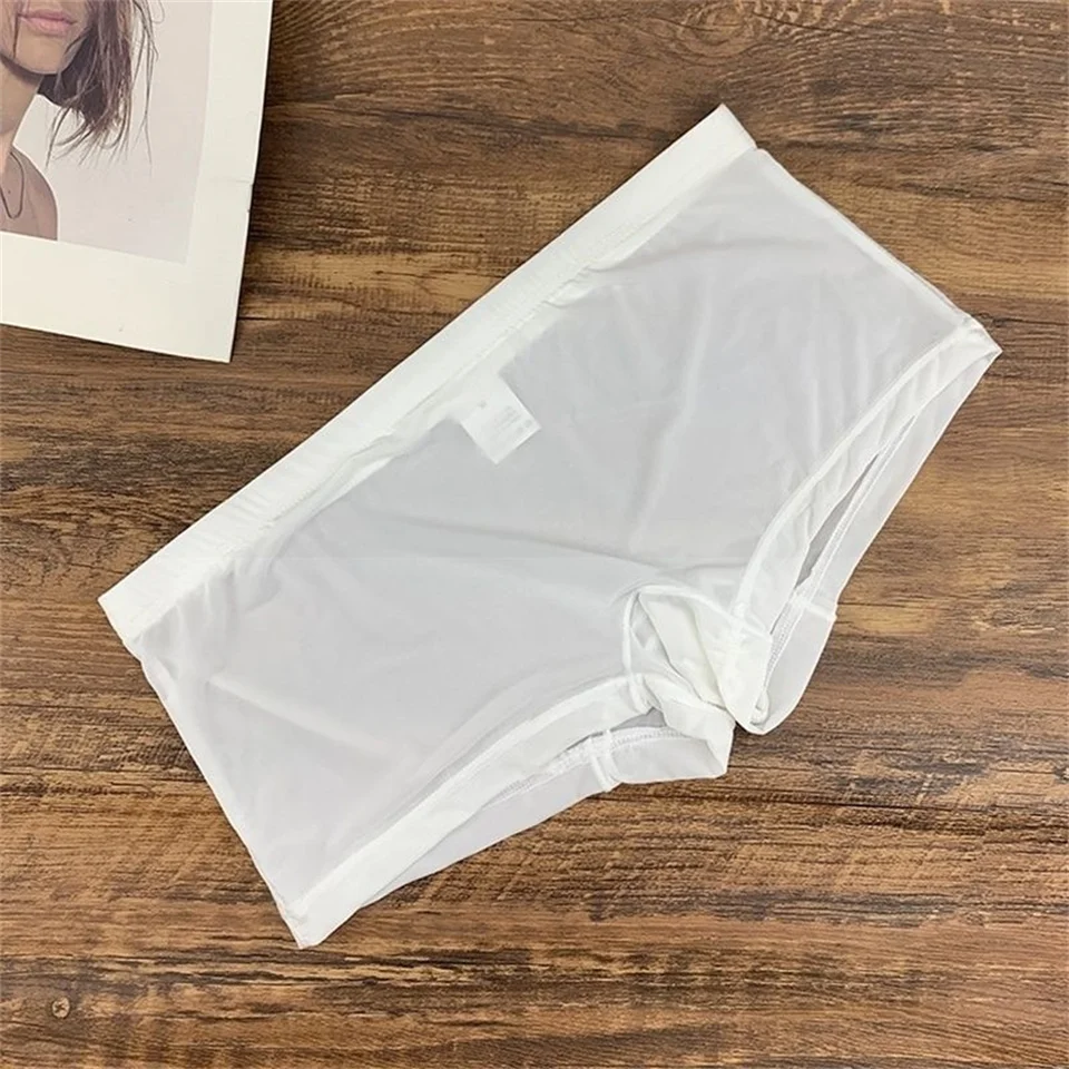 Prodyšné pánské boxerky z ledového hedvábí - pohodlné spodní prádlo M-XXL