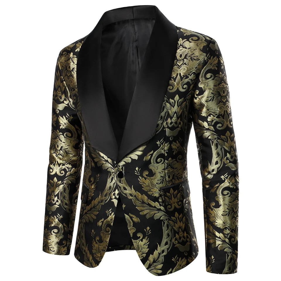 Pánský elegantní oblek pro společenské události - formální sako slim fit svatba večírek