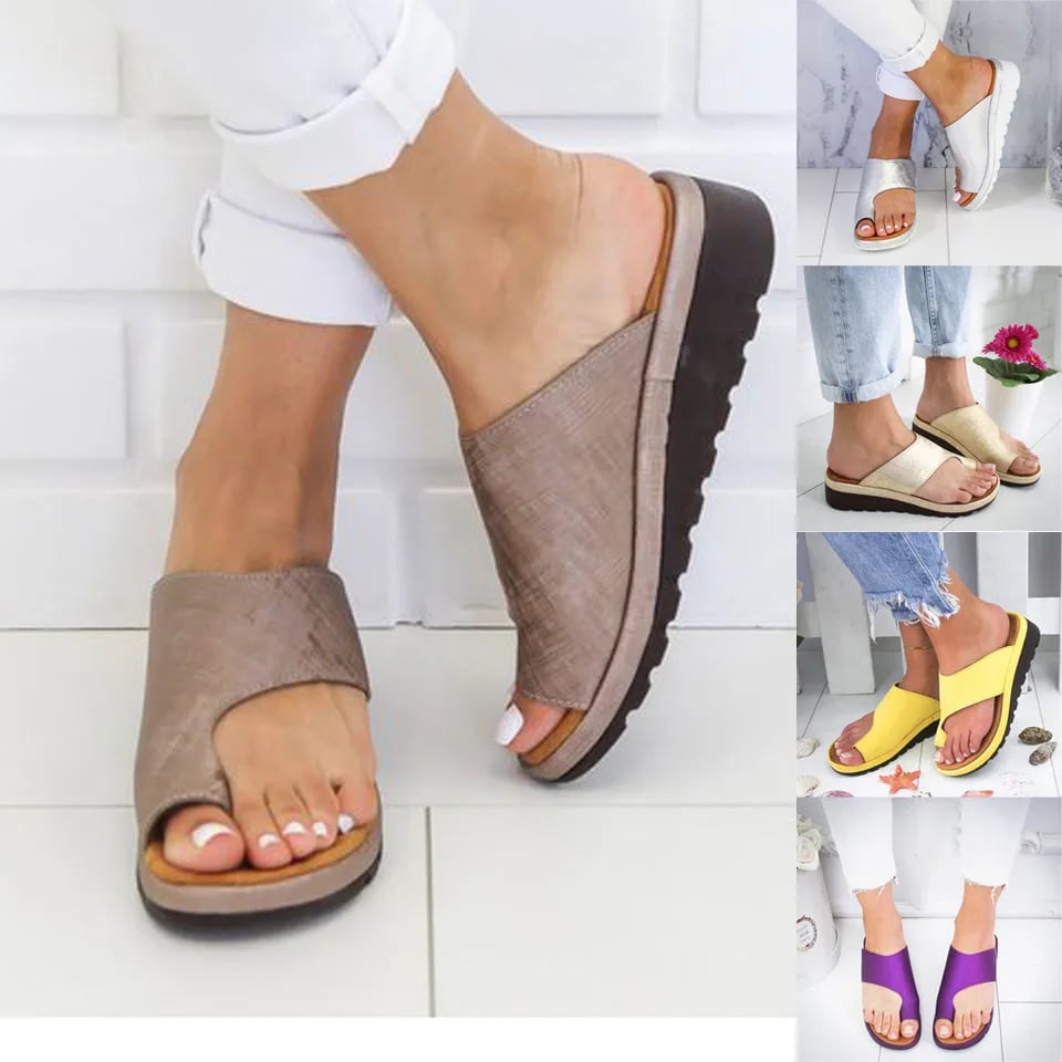 Dámské sandály platformové pohodlné ortopedické pro hallux valgus velikosti 35-43 casual obuv