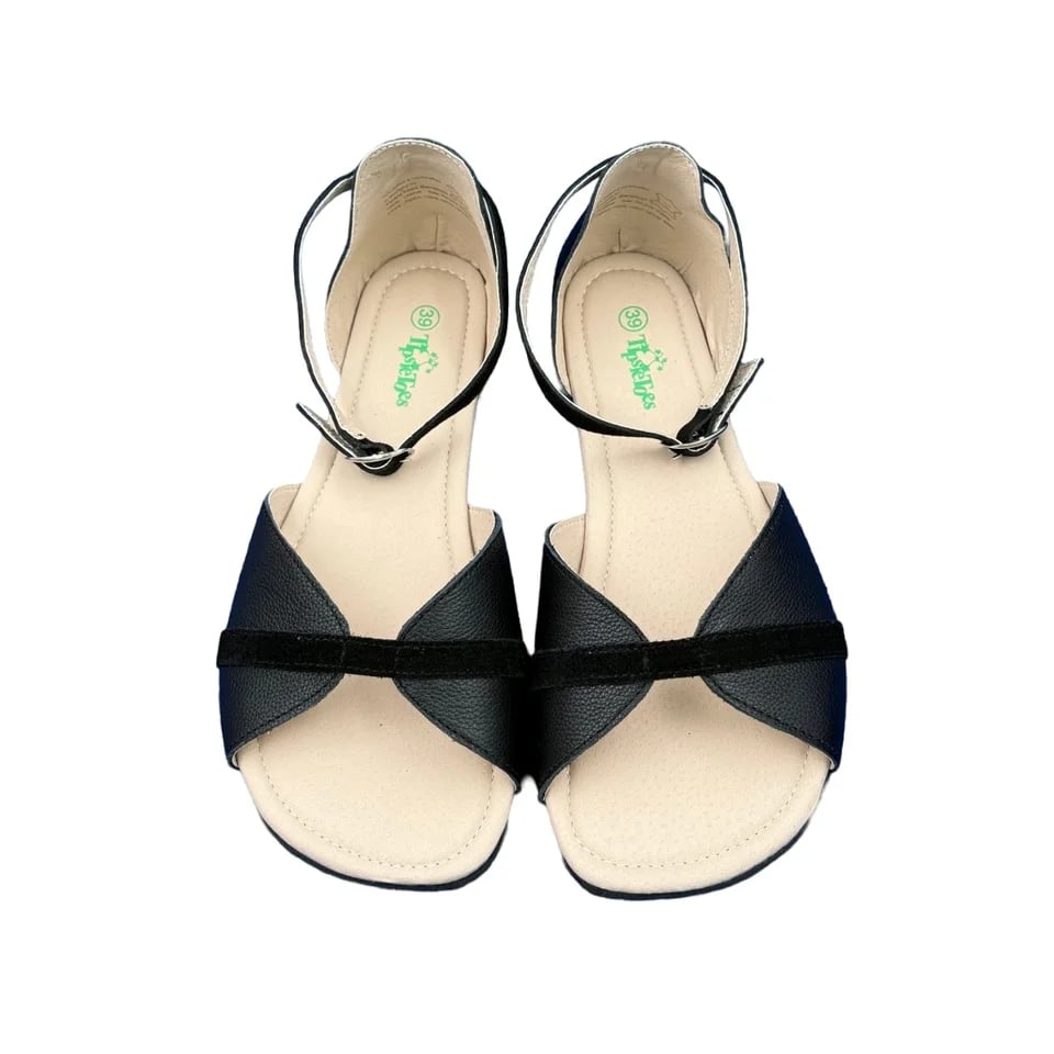 Barefoot ploché dámské sandály z pravé kůže Zero Drop lehké