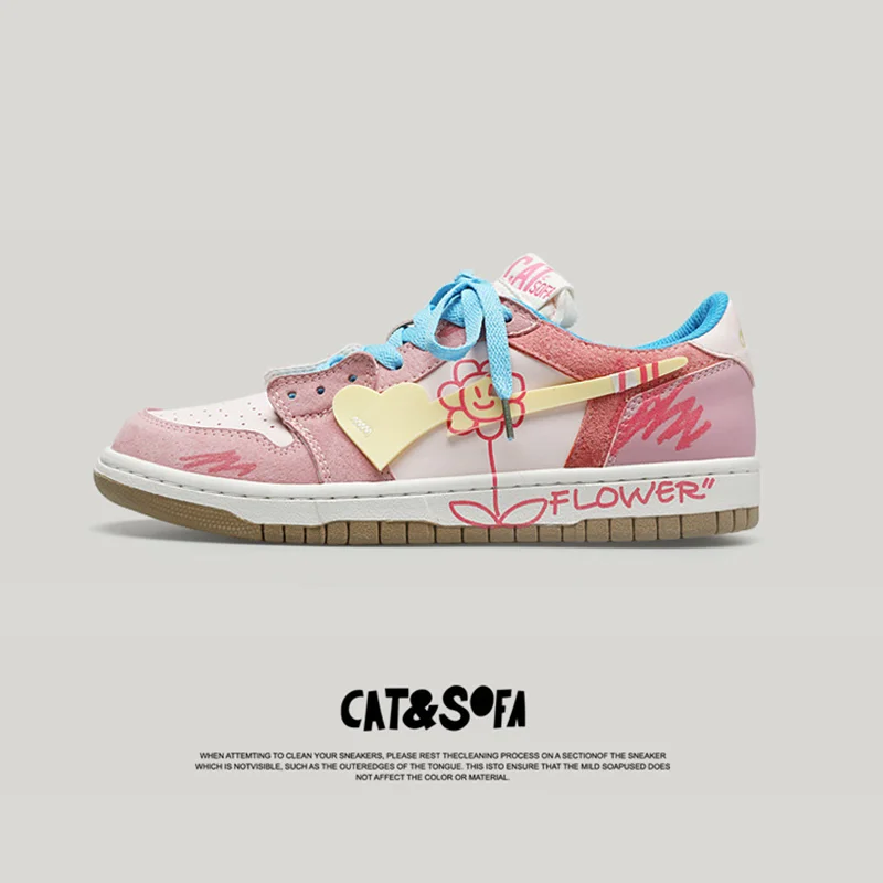 Dámské a pánské tenisky pro skate a hip hop styl městské graffiti prodyšné casual boty